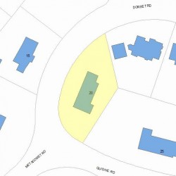 20 Metacomet Rd, Newton MA  02468-1419 plot plan