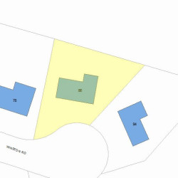 86 Winston Rd, Newton MA 02459-3037 plot plan