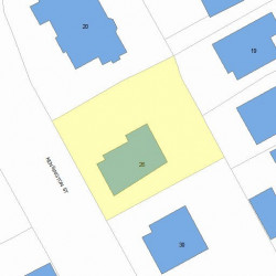 26 Kensington St, Newton MA 02460-1312 plot plan