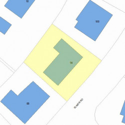 94 Elinor Rd, Newton MA  02461-1835 plot plan