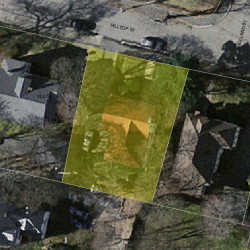 48 Hilltop St, Newton MA  02458-1819 aerial view