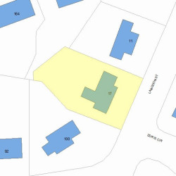 17 Langdon St, Newton MA 02458-1802 plot plan