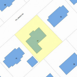 47 Fellsmere Rd, Newton MA 02459-1339 plot plan