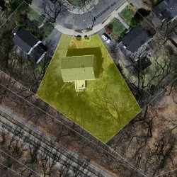 74 Larchmont Ave, Newton MA  02468-2014 aerial view