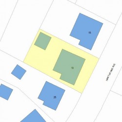 19 Hawthorne Ave, Newton MA 02466-2805 plot plan