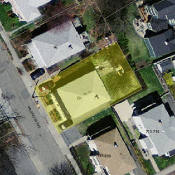 72 Wildwood Ave, Newton MA 02460-1322 aerial view