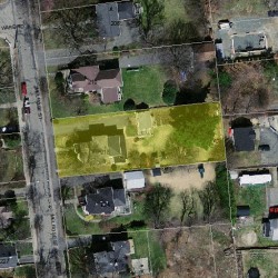 218 Melrose St, Newton MA  02466-1119 aerial view