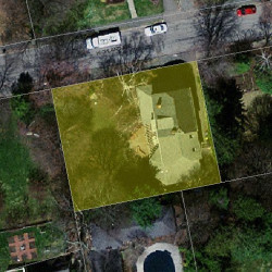 302 Highland Ave, Newton MA  02465-2514 aerial view