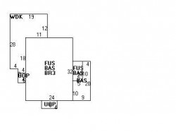 289 Cypress St, Newton MA  02459-2227 floor plan