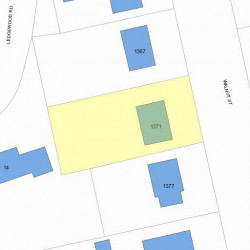 1371 Walnut St, Newton MA 02461-1851 plot plan