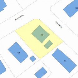 168 Allerton Rd, Newton MA 02461-1251 plot plan