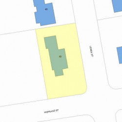 49 Lenox St, Newton MA 02465-2718 plot plan