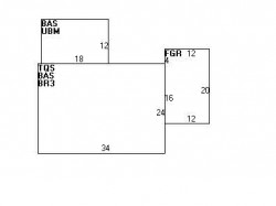 30 Sheridan St, Newton MA  02465-1038 floor plan