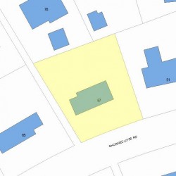 57 Shornecliffe Rd, Newton MA 02458-2437 plot plan