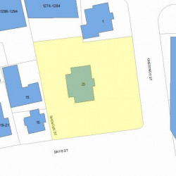 25 Chestnut St, Newton MA 02465-2515 plot plan