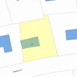 125 Franklin St, Newton MA 02458-2411 plot plan