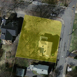 27 Brooks Ave, Newton MA 02460-1535 aerial view