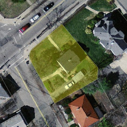 1630 Centre St, Newton MA 02461-1535 aerial view