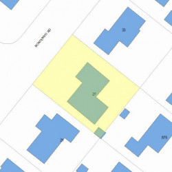 27 Bontempo Rd, Newton MA 02459-3601 plot plan