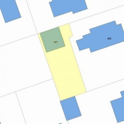 407 Cherry St, Newton MA 02465-1831 plot plan