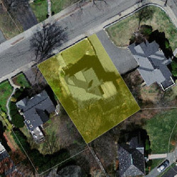 284 Mount Vernon St, Newton MA 02465-2521 aerial view