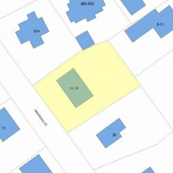 16 Parsons St, Newton MA 02465-2136 plot plan