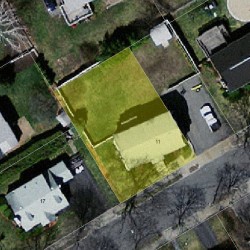 11 Fuller Ave, Newton MA  02465-1308 aerial view