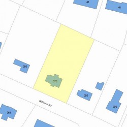 370 Dedham St, Newton MA 02459-2928 plot plan