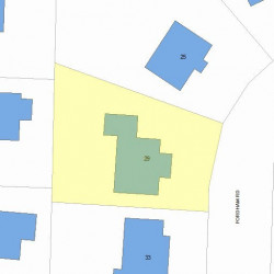 29 Fordham Rd, Newton MA  02465-1206 plot plan