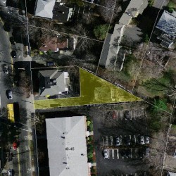 36 Park St, Newton MA 02458-2007 aerial view