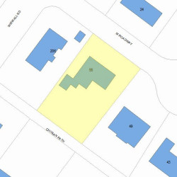 55 Chinian Path, Newton MA 02459-3514 plot plan