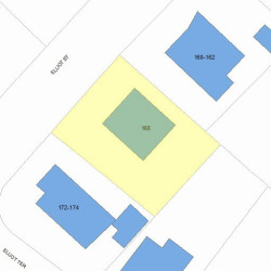 168 Elliot St, Newton MA 02464-1251 plot plan