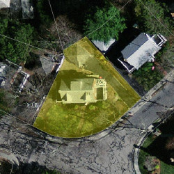 231 Ward St, Newton MA  02459-1332 aerial view