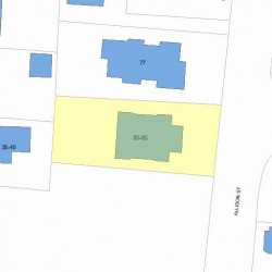85 Allison St, Newton MA 02458-1044 plot plan