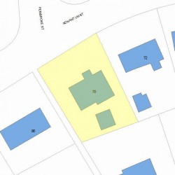 78 Nonantum St, Newton MA 02458-2444 plot plan