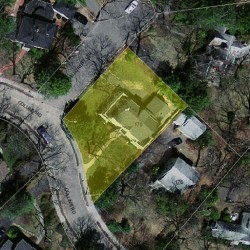 170 Collins Rd, Newton MA  02468-2204 aerial view