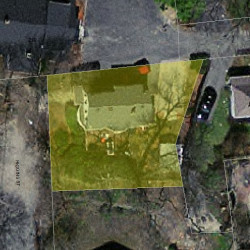 18 Higgins St, Newton MA  02466-1407 aerial view