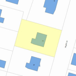 11 Talbot St, Newton MA  02465-1617 plot plan