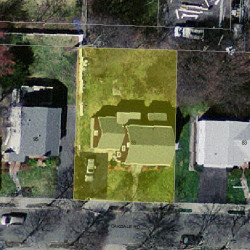 89 Oakdale Rd, Newton MA  02459-2659 aerial view