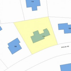 114 Farlow Rd, Newton MA 02458-2439 plot plan