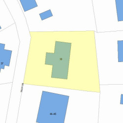 38 Troy Ln, Newton MA 02468-1016 plot plan