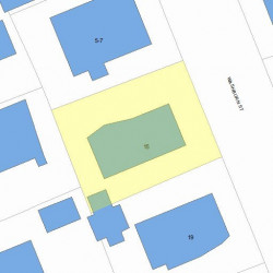 15 Washburn St, Newton MA 02458-1303 plot plan