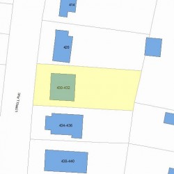 432 Lowell Ave, Newton MA  02460-2152 plot plan