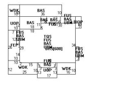 257 Chestnut St, Newton MA  02465-2932 floor plan