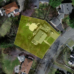 23 Risley Rd, Newton MA  02465-2921 aerial view