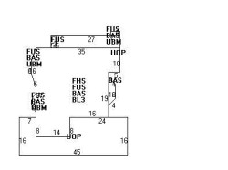 667 Chestnut St, Newton MA  02468-2024 floor plan