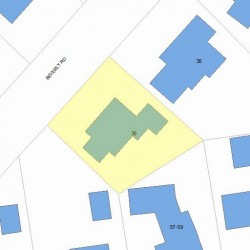 36 Beverly Rd, Newton MA 02461-1113 plot plan