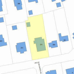 265 Otis St, Newton MA 02465-2531 plot plan