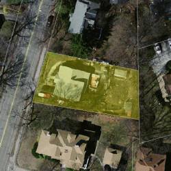 90 Lowell Ave, Newton MA 02460-1504 aerial view