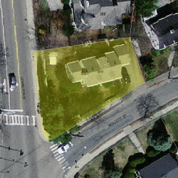 469 Wolcott St, Newton MA 02466-1520 aerial view